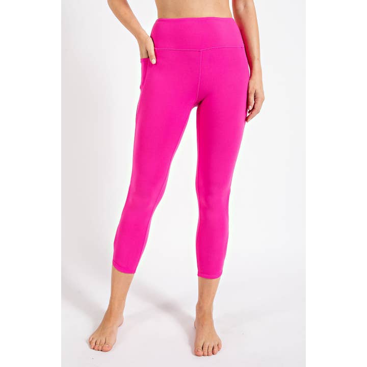 Rae Mode - Wholesale Athletic/Lounge Leggings - Women's - BUTTER HIGH RISE CROPPED YOGA LEGGINGS36