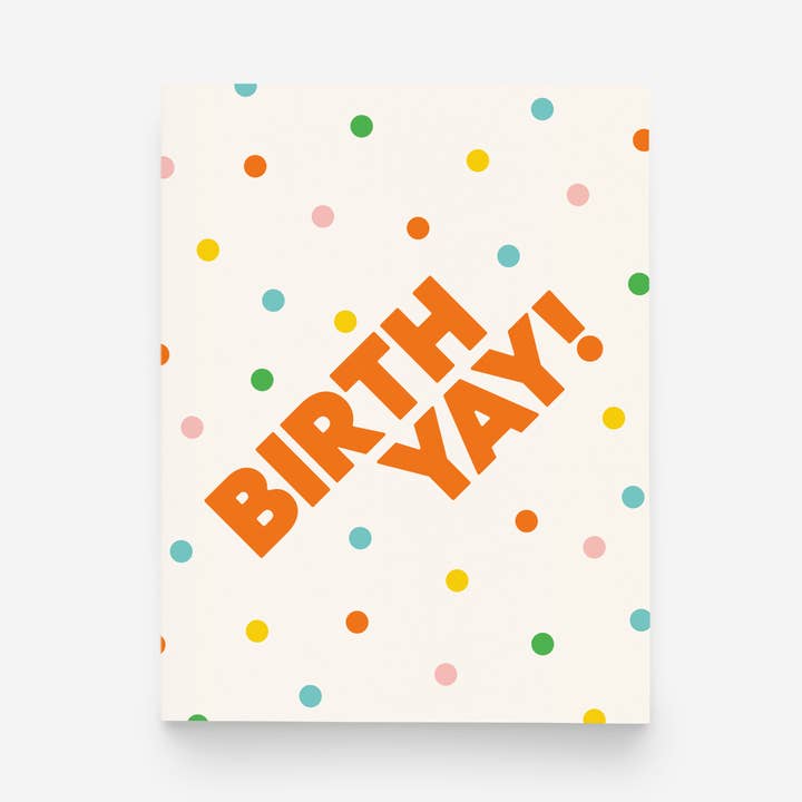 Tarjeta de Cumpleaños Birth-Yay – Celebración de Confeti Colorido para venta al por mayor de paper&stuff