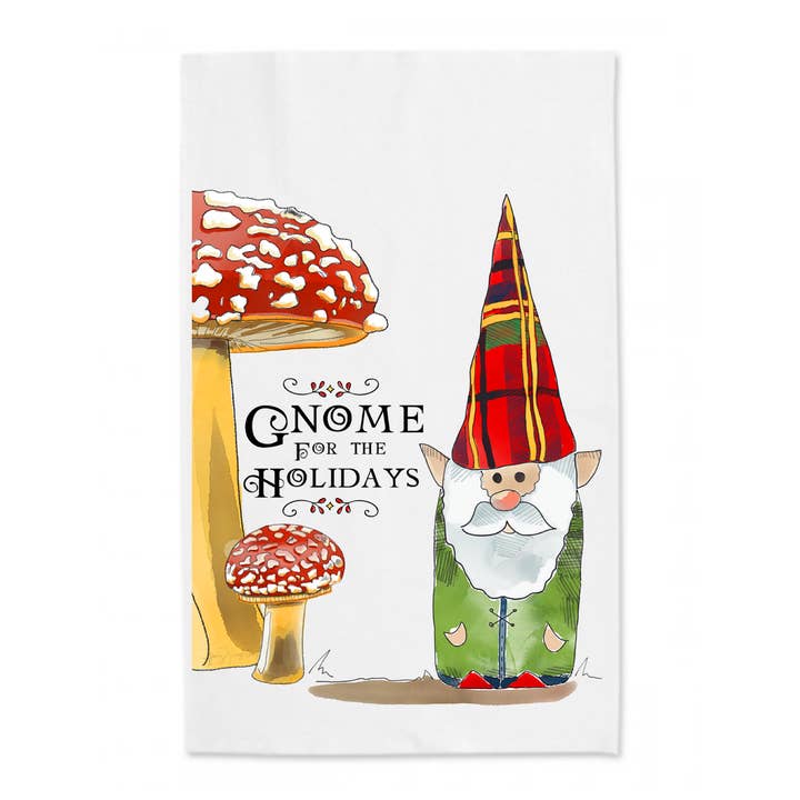 Sweetgum Studio - Vente Torchons - Torchon Gnome For The Holidays - Texte personnalisé1