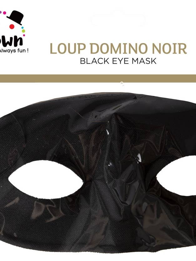 Loup Domino - Noir pour la vente par P'tit Clown