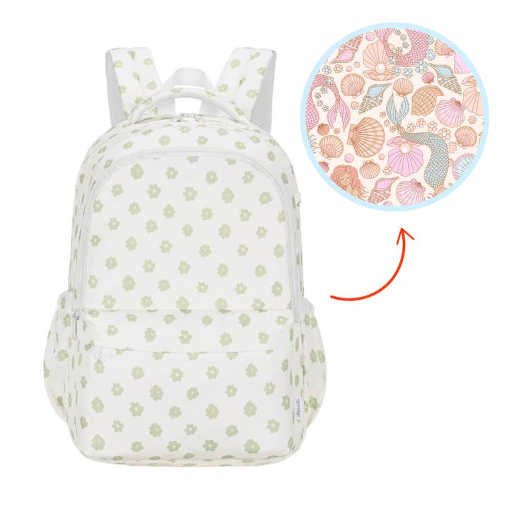 Mermaid Campus School Backpack for wholesale by Kinnder