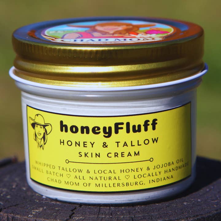 Tallow Skin Creams | Chad Mom - Wholesale Body Cream/Lotion - Honey Whipped Tallow Cream - honeyFluff2