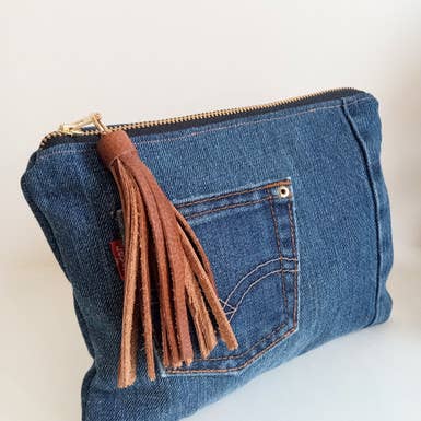 NKHenry - Wholesale Clutch Bag - Women's - DENIM CLUTCH