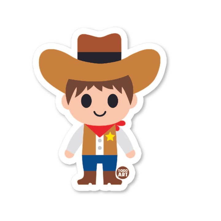Adesivo de cowboy por atacado de Boo Boo Buddies