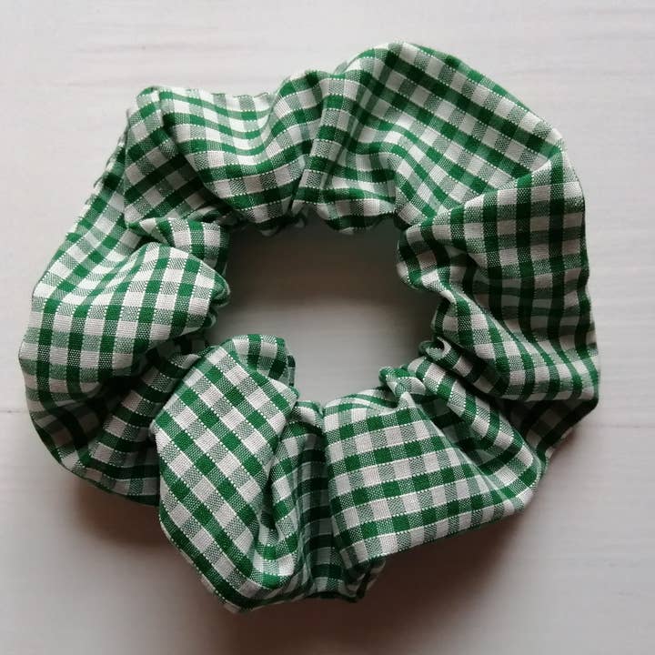 Hannah and me – wholesale Scrunchie - Women’s – Gingham scrunchie, school hair accessory, checked scrunchies