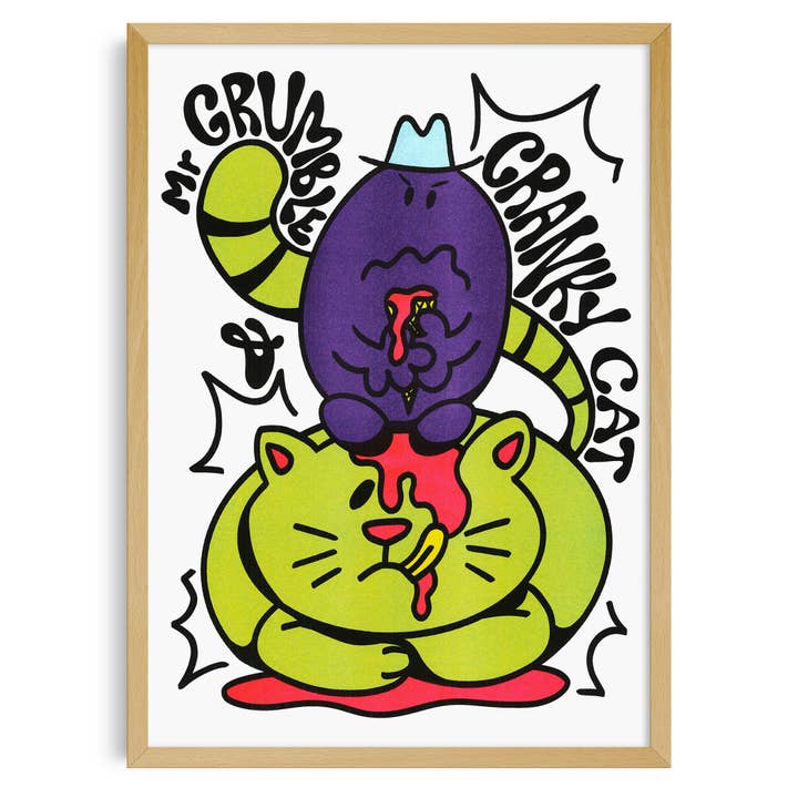 Poster A3 - Mr. Grumble - EN pour la vente par KIBLIND Atelier