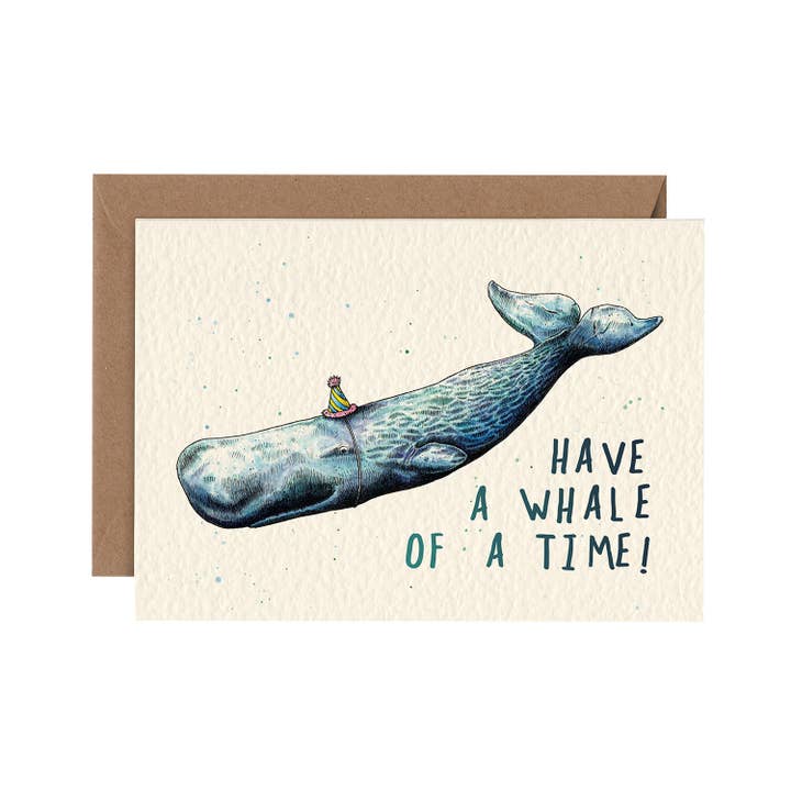 Hester & Cook - Stationery - Wholesale Everyday Greeting Card - Have a Whale of a Time