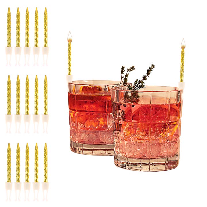 Matches USA - Wholesale Cake Candle - Birthday & Celebration Candle Drink Party Clips