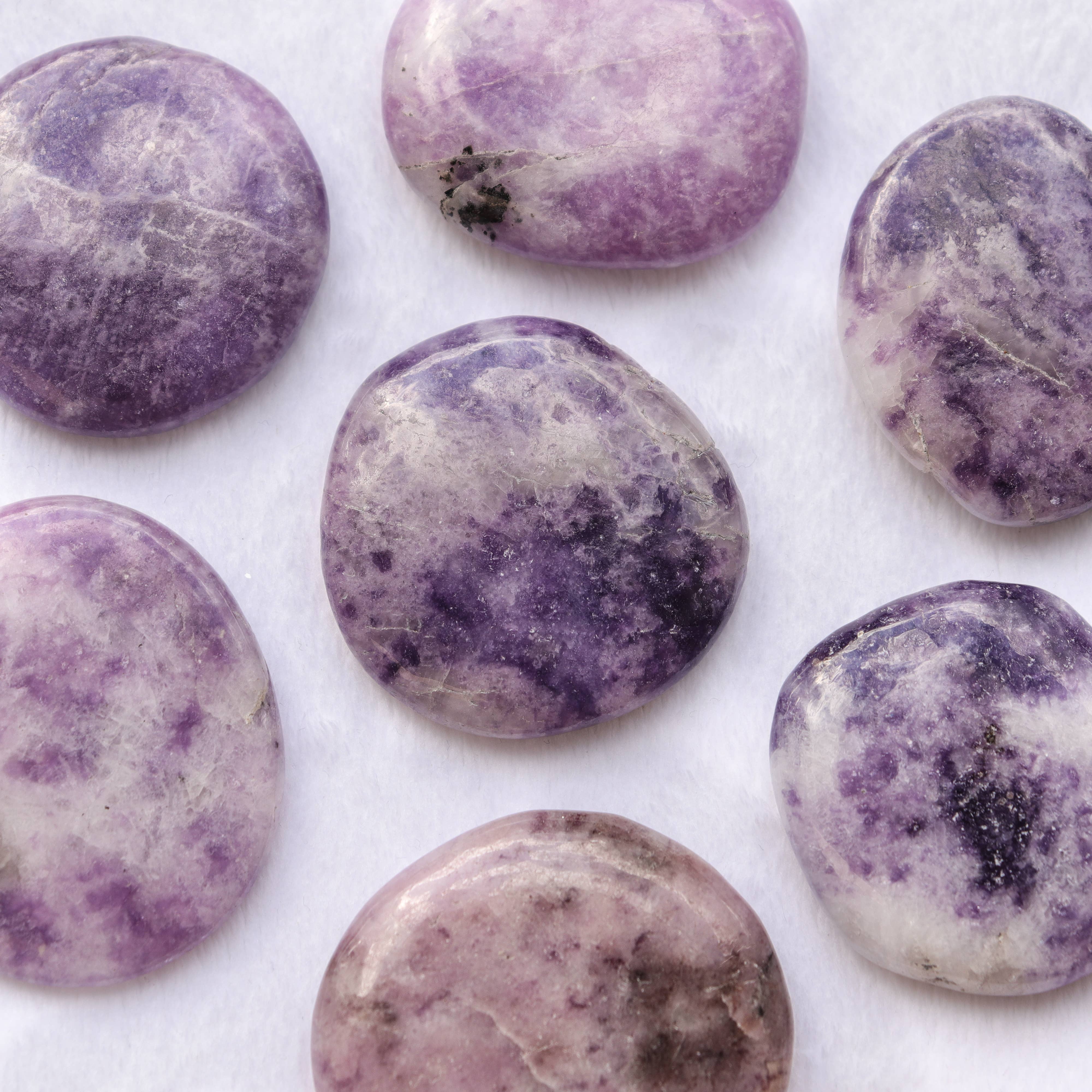 Natures Artifacts Inc - Wholesale Spiritual Stone/Crystal - Lepidolite Crystal Palm stones6