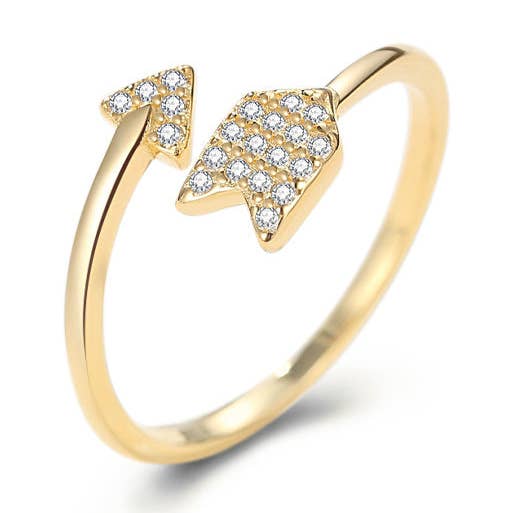 Pilring guld och strass – BohemeForever för wholesale av BOHEMEFOREVER