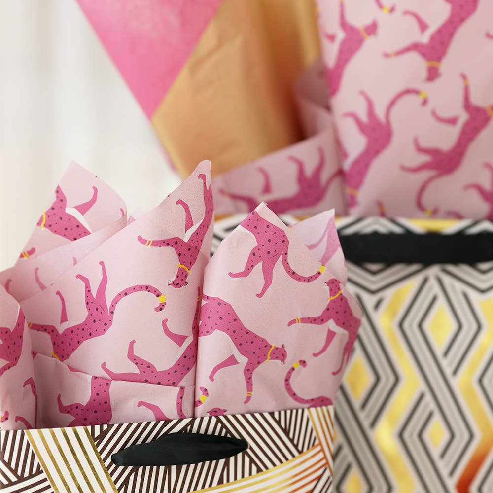BllalaLab - Wholesale Tissue Paper - Cheetah Leopard  Floral Pattern Gift Wrapping Tissue Paper8