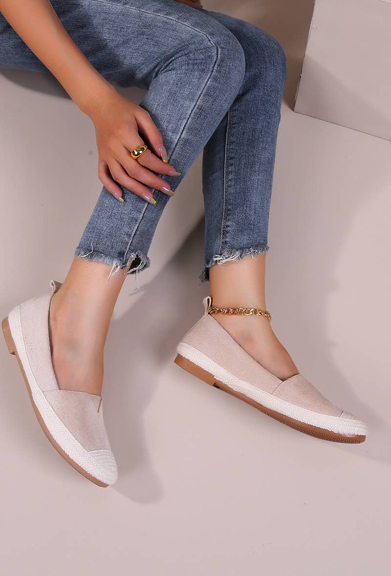 BELLICY / Cink-me - Wholesale Flats - Women's - Faux leather espadrilles with soft sole, PS888-251