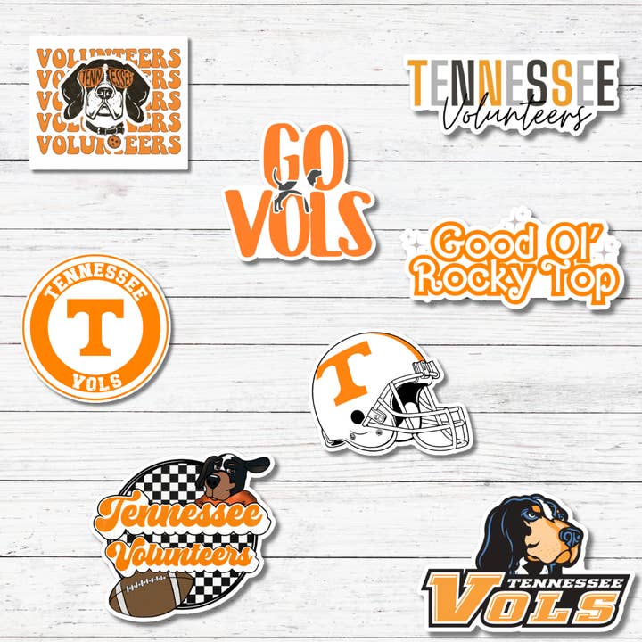 Oily Graphic Creations - Wholesale Sticker - Checkered Vols Dog - TN Vols Sticker/Magnet