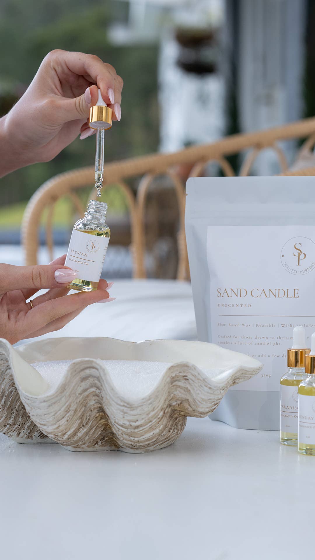 Scented Purpose - Wholesale Pillar candle - Scented & Unscented Sand Collection