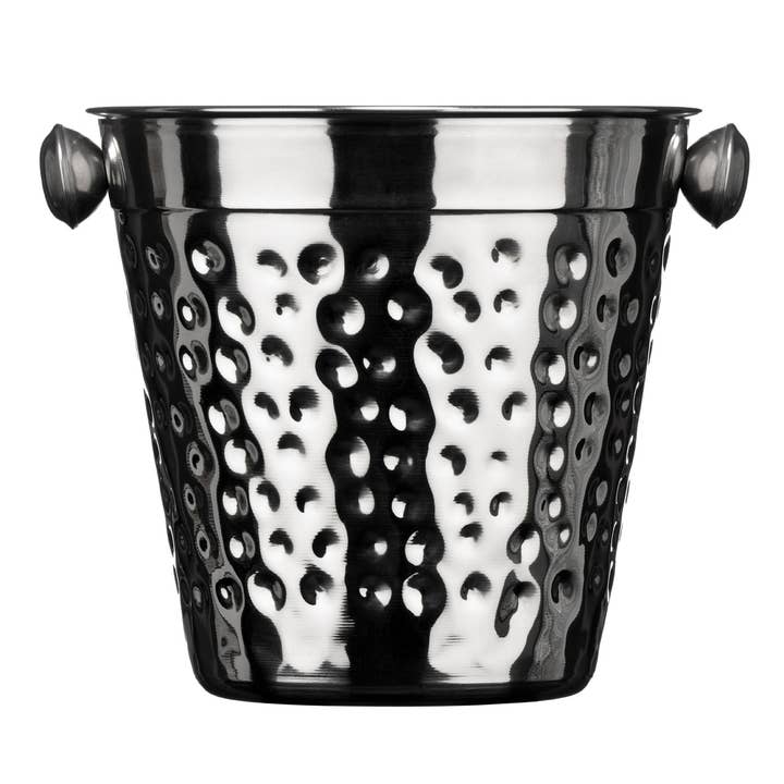 Hammered Effect Stainless Steel Ice Bucket for wholesale by Interiors by Premier