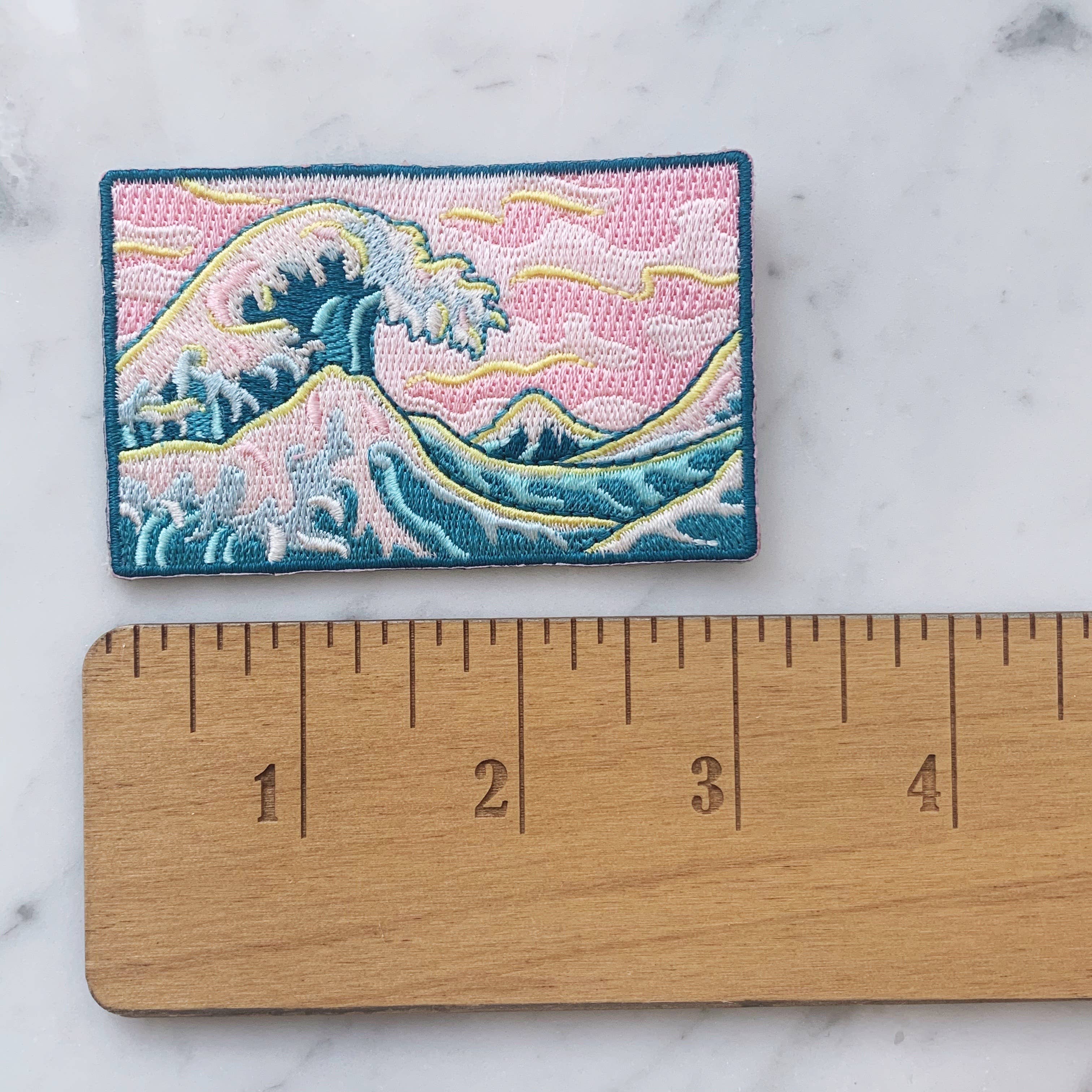 Wildflower + Co. - Wholesale Patch - Patch - Waves Collection - Great Wave & Pink Skies4