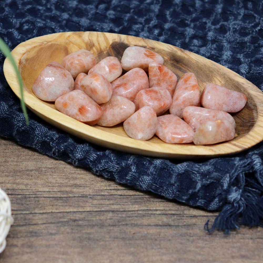 Natures Artifacts Inc - Wholesale Spiritual Stone/Crystal - 1 lb Sunstone Tumbled Stones4