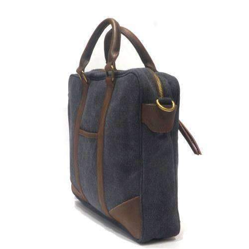 ZEDE PARIS - Wholesale Laptop Bag - Unisex - ARTS-ET-METIERS - Canvas and leather laptop bag13