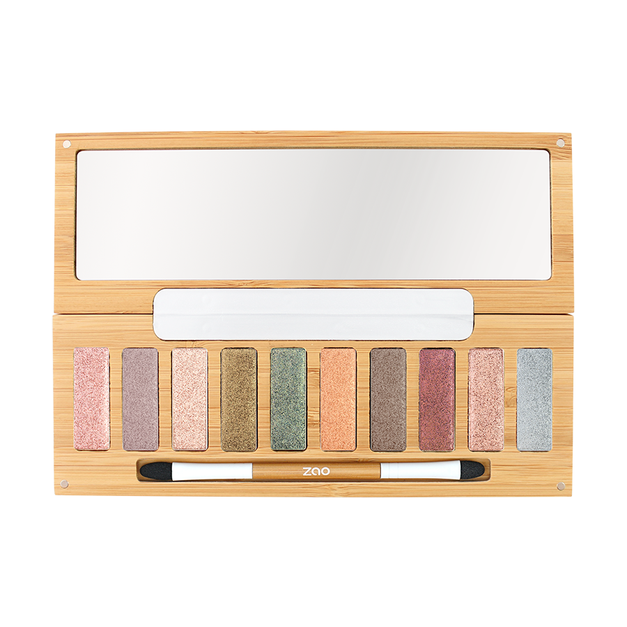 Zao Makeup – Engroshandel Øjenskyggepalette – Ultra skinnende Palette *** økologisk, vegansk & genopfyldelig makeup2
