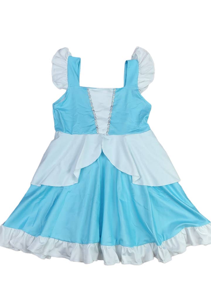Glass Slipper Silver Milk Silk Dress for wholesale by Great Lakes Kids Apparel