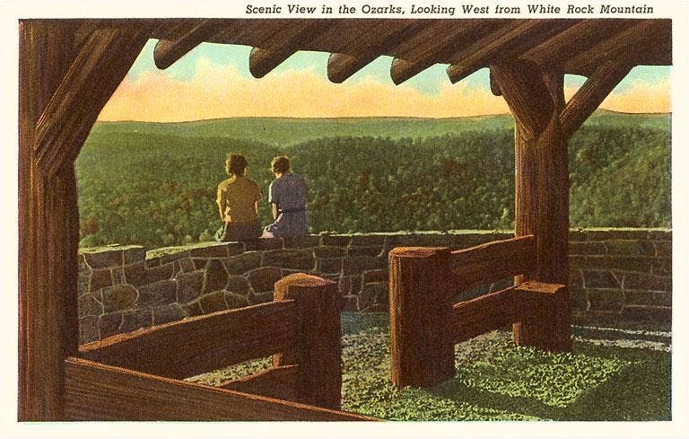 Found Image Press - Wholesale Postcard - Postcard AR-37 Ozark Mountains0