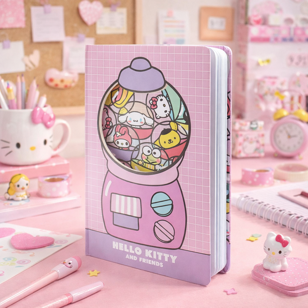 Mad Monkey GmbH - Vendita all'ingrosso Quaderni - Sanrio Hello Kitty - Taccuino A5 Window0