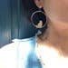 SORA DESIGNS - Wholesale Dangle Earrings - Large Cat Hoop Earrings Gold Cat Earrings 3