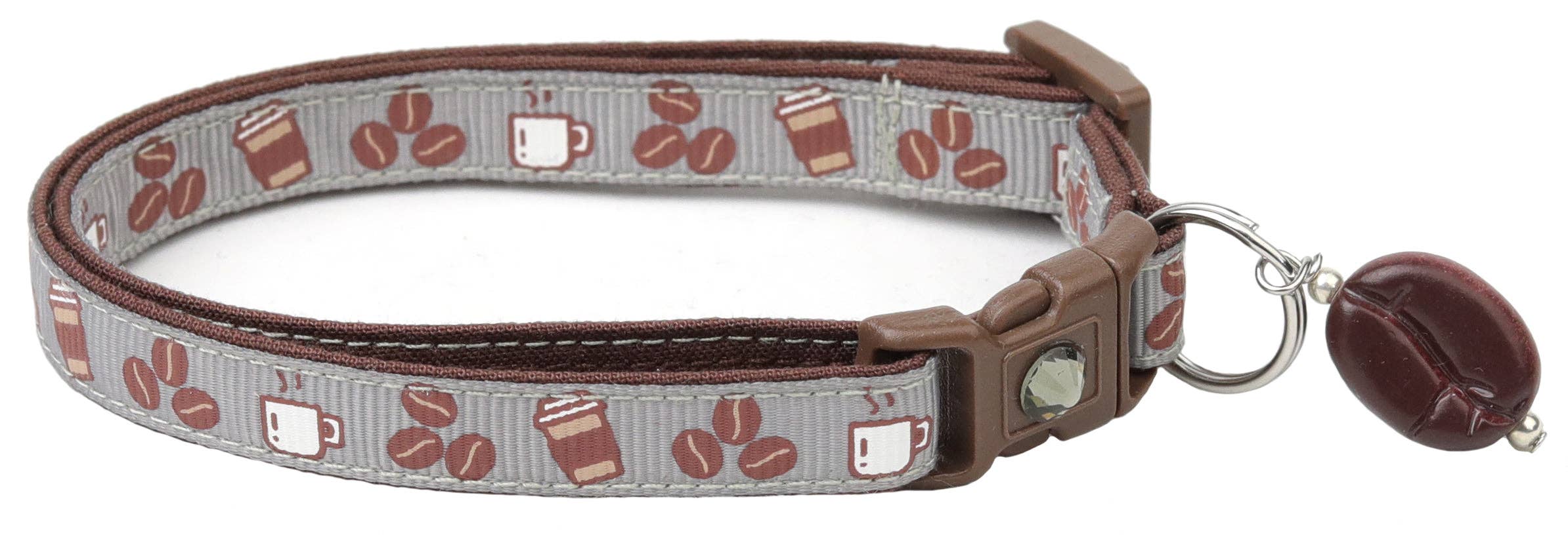 From Pugs to Persians Pet Accessories, LLC - Wholesale Pet Collar - Cat - Coffee Beans Breakaway Cat Collar23