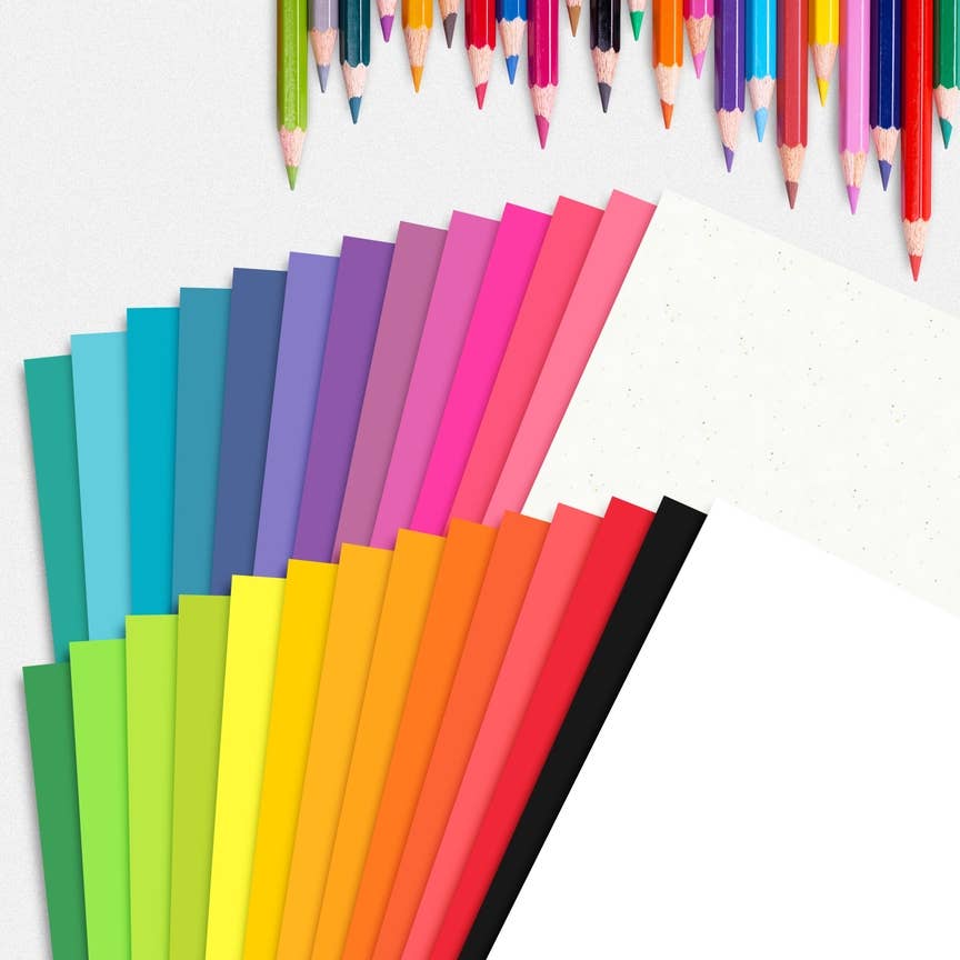 Fine Cardstock – wholesale Hantverkstillbehör – Ljus färg Cardstock papper - 65 lb täcka (176 GSM) - 50 Antal82