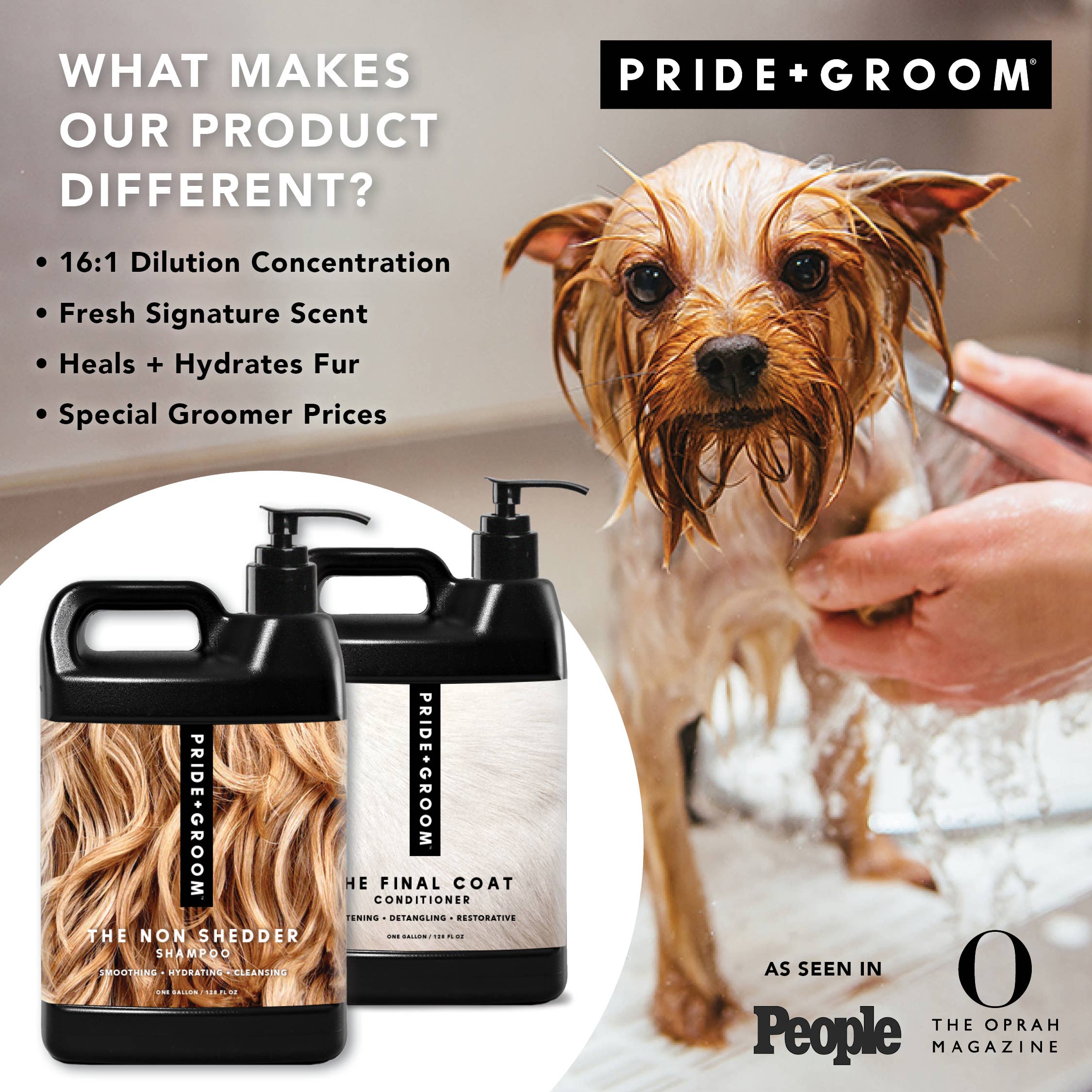 PRIDE+GROOM – Großhandel Haustiershampoo – Hund – DIE GALLONE, DIE NICHT FÜR DEN PROFESSIONELLEN GEBRAUCH GEEIGNET IST1