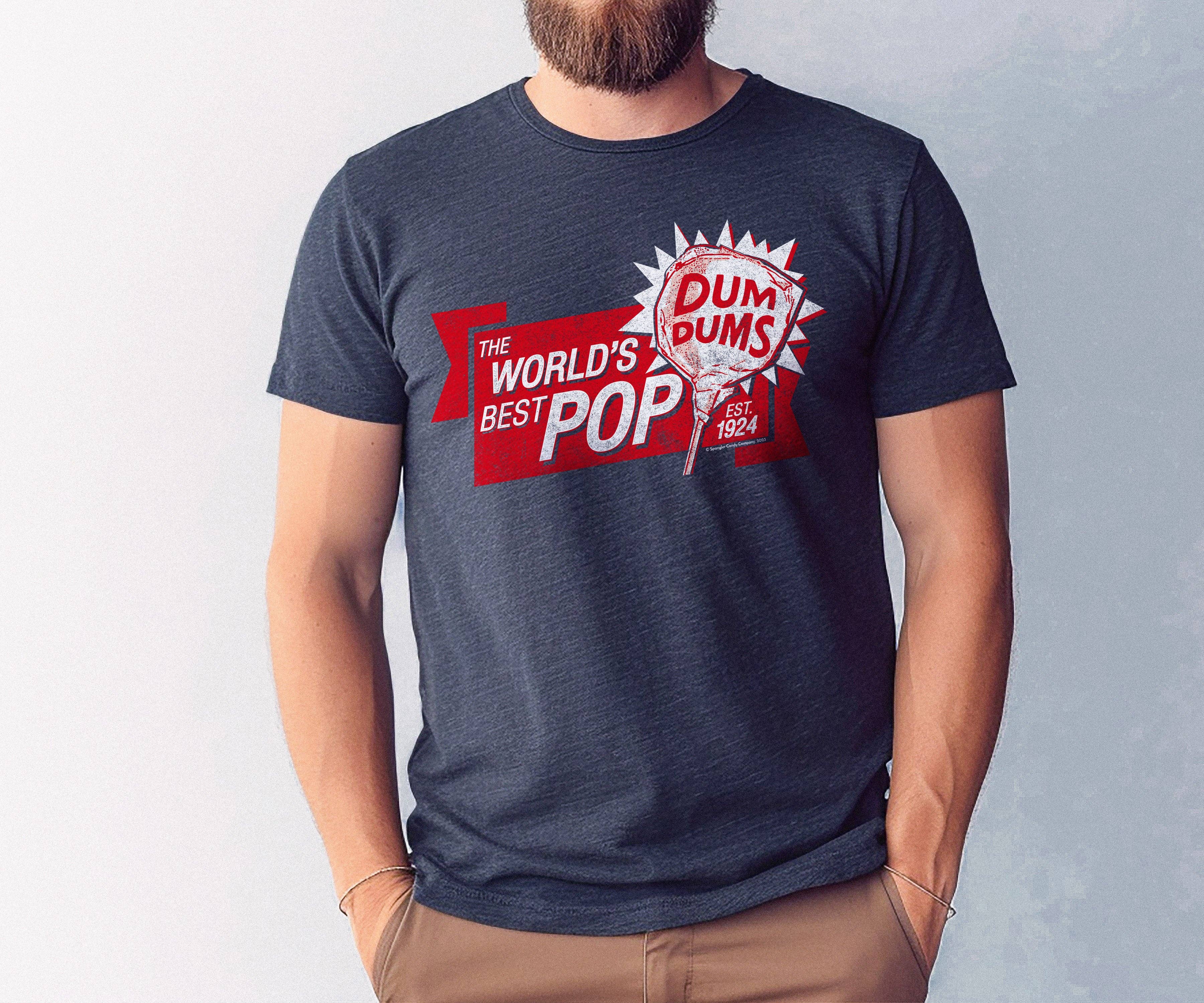 Heather Navy Dum Dums®  The World's Best Pop Tee for wholesale on Faire3