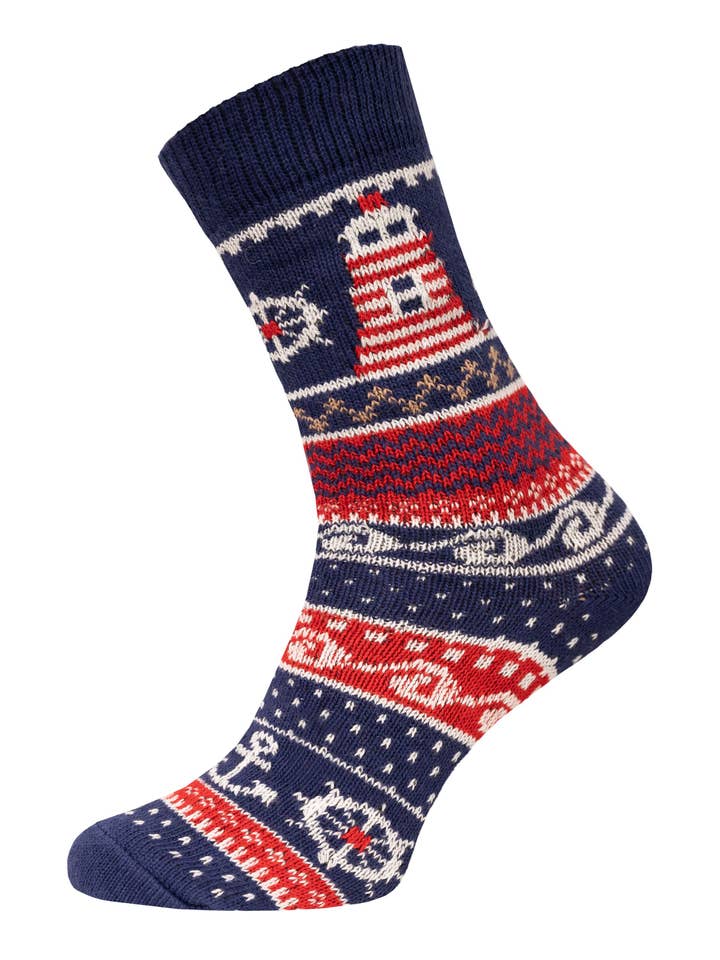 HomeOfSocks - Wholesale Socks - Unisex - A pair of maritime anchor socks made of 90% cotton1
