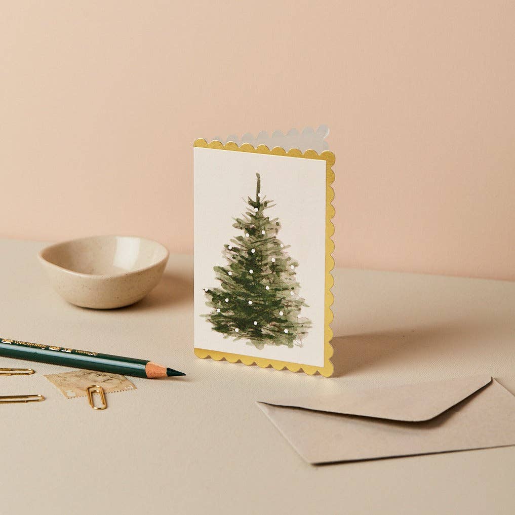 Wanderlust Paper Co - Wholesale Christmas card - Christmas Tree Mini Card2