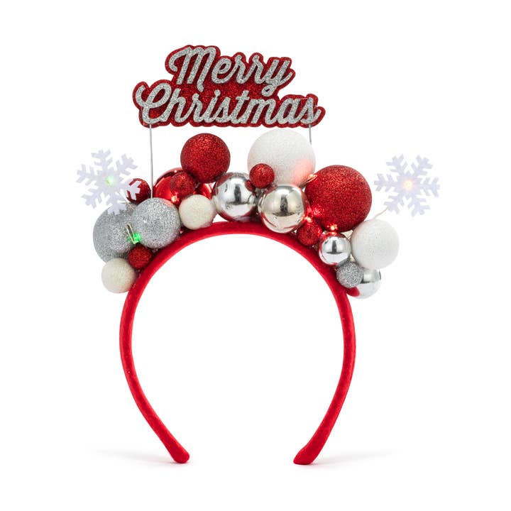 Merry Christmas Ornament LED Headband - 5in for wholesale by DEMDACO