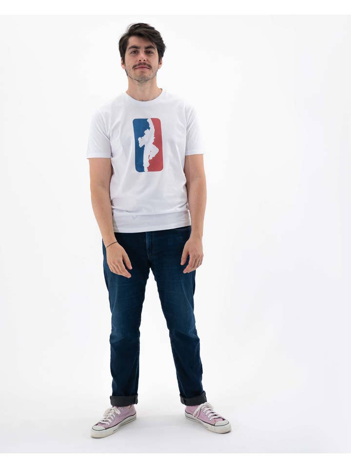 Grafitee - Wholesale Screen Printed T-Shirt - Unisex - Street Fighter vs NBA T-shirt - Video game logo t-shirt1