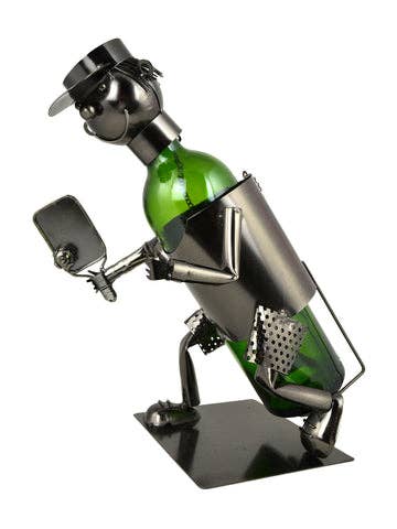 Three Star IM/EX Inc. - Wholesale Bottle Rack/Holder - 12X8 PICKLEBALL PLAYER BOTTLE HOLDER