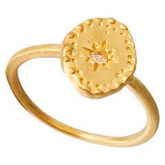 Sophie Deschamps Bijoux – wholesale Single stone/solitaire ring – BRAHMA white topaz ring (BAGETH8)3