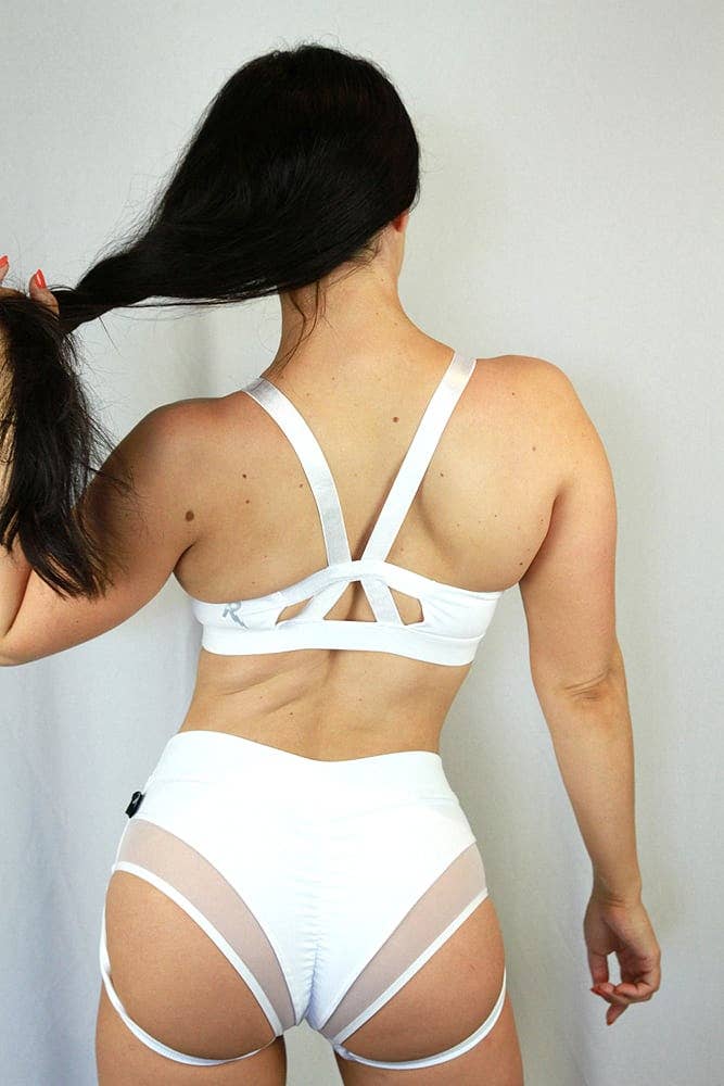 Blanc Short taille très haute Maddox - BLANC en vente sur Faire5