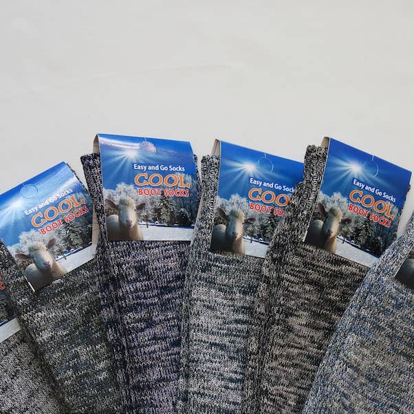 Men's Boot Socks, Random Color Camping Soft Socks, Assorted for wholesale by Sockmate / www.sockmate.store