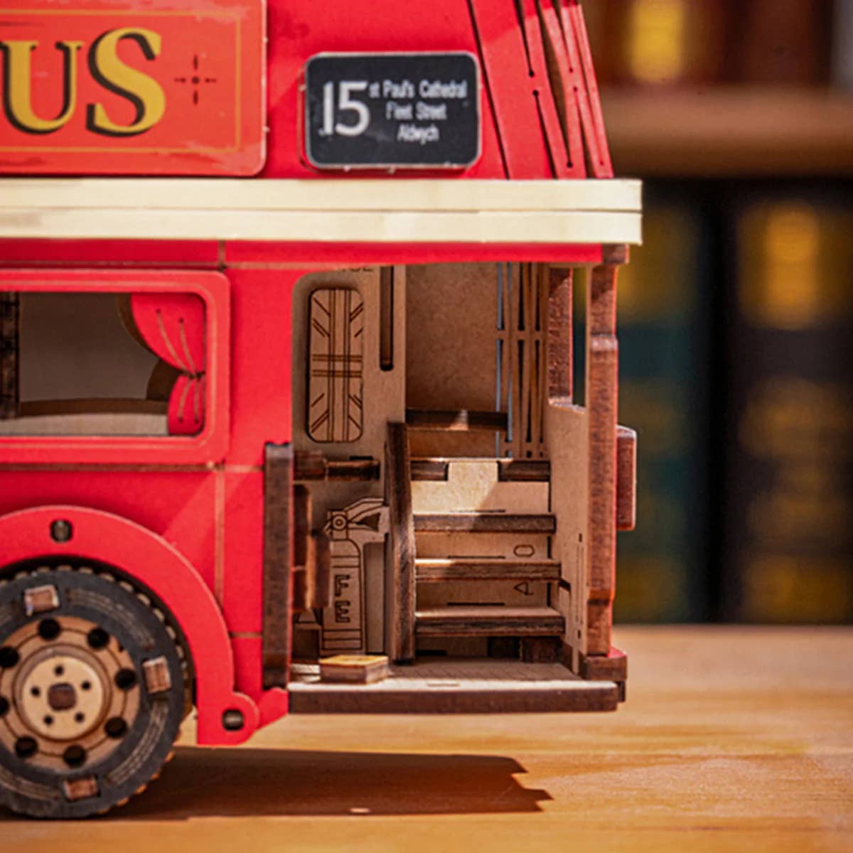 Magnote - Wholesale DIY Craft Kit - Rolife London Tour Bus Wooden 3D Puzzle3
