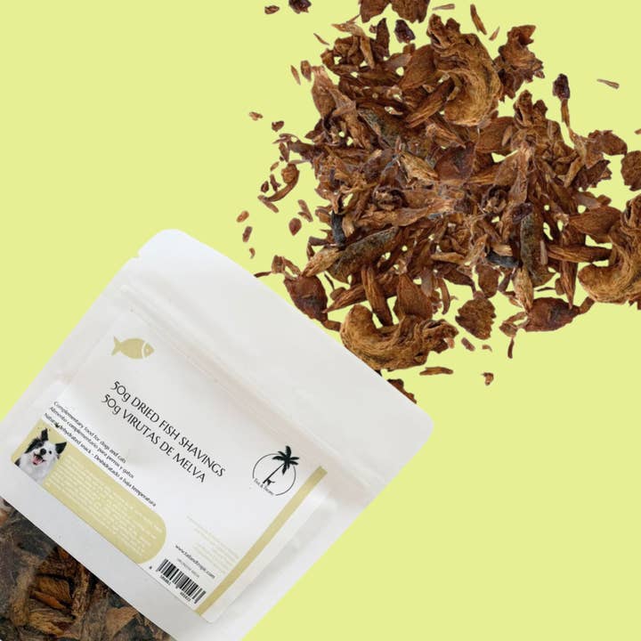 Tail and Tropic - Wholesale Pet Treats - Dog - 50g FISH SHAVINGS - Dehydrated natural snack for cats and dogs1