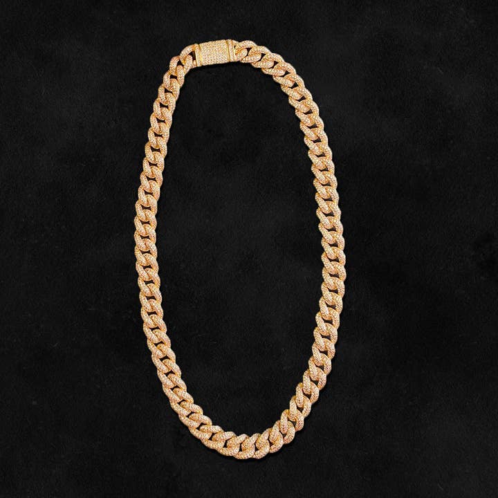 Royal Drip - Wholesale Link & Chain Necklace - 10mm 18K Gold Royalty Cuban Chain2