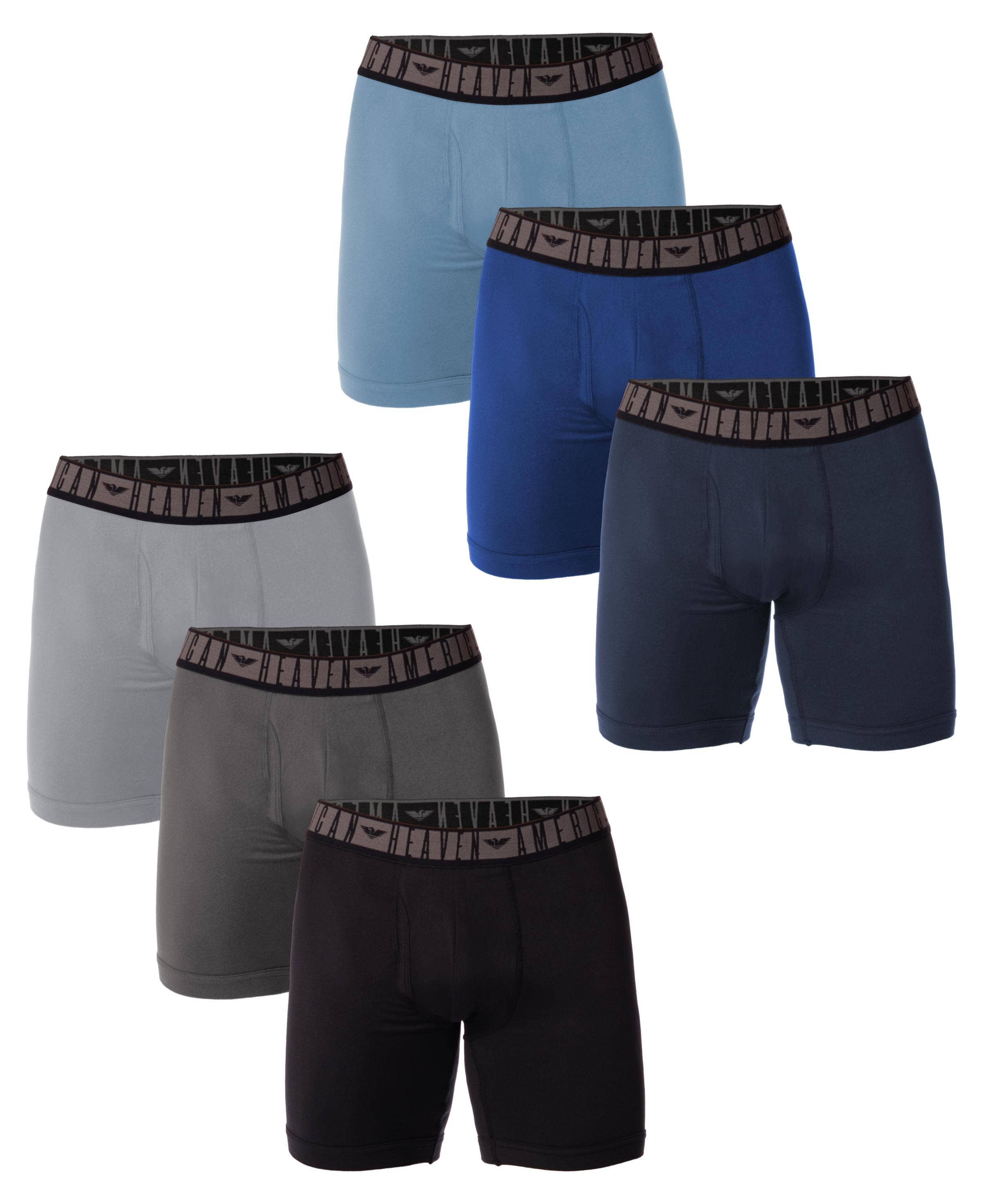 I-Wear Brands - Wholesale Underwear - Men's - 6 Pack Men's Ultra Soft Flex Fitted Boxer Brief0