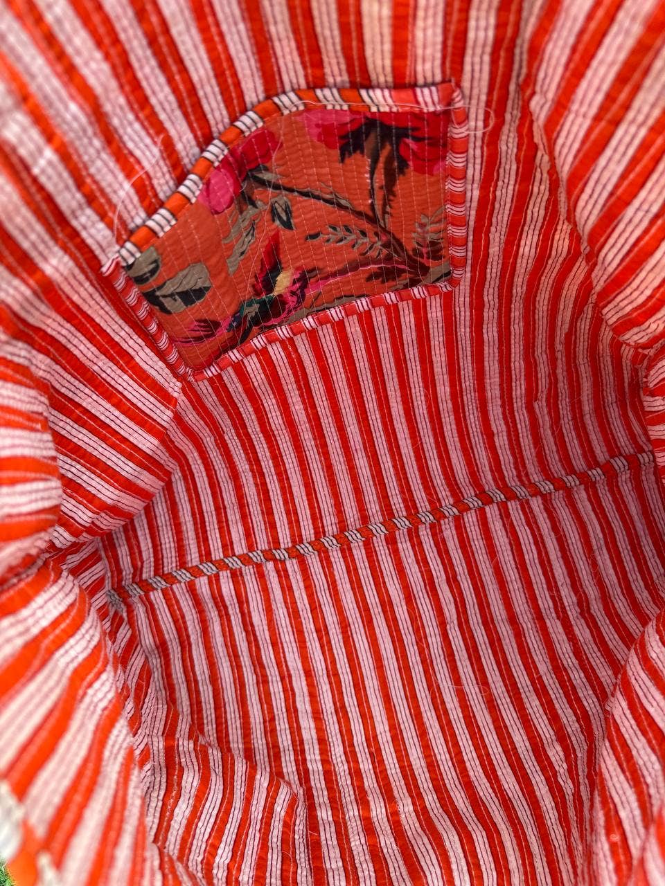 Bhawana Handicrafts – Sacola - Mulher por atacado – Bolsa de algodão acolchoada com estampa de pássaros para meninas, sacola de mercado6