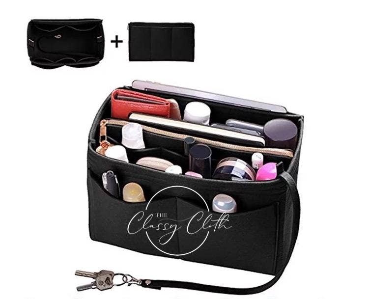 The Classy Cloth WS – Engroshandel Tasketilbehør - Dame – Tote Taske Pung Organizer Indsats - Sort RTS4
