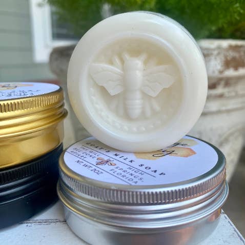 Thy Will Bee Done Apiary - Wholesale Bar Soap - Honey Bee Soap, Goat Milk Travel Soap Bar, Bee Gift, Citrus