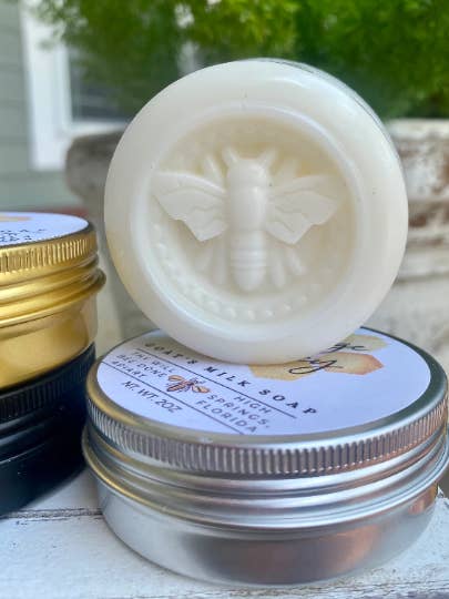 Honey Bee Tvål, Getmjölk Travel Tvål Bar, Bee Gift, Citrus för wholesale av Thy Will Bee Done Apiary