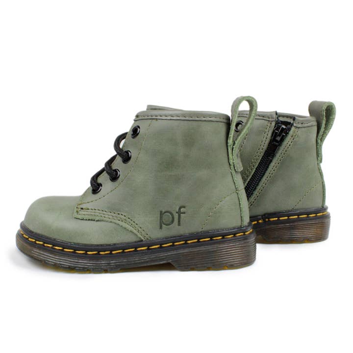 Piper Finn - Wholesale Boots - Kids - Sage - Combat Boot