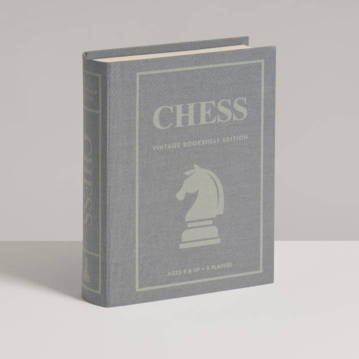 WS Game Company - Wholesale Board Game - Chess Vintage Bookshelf Edition