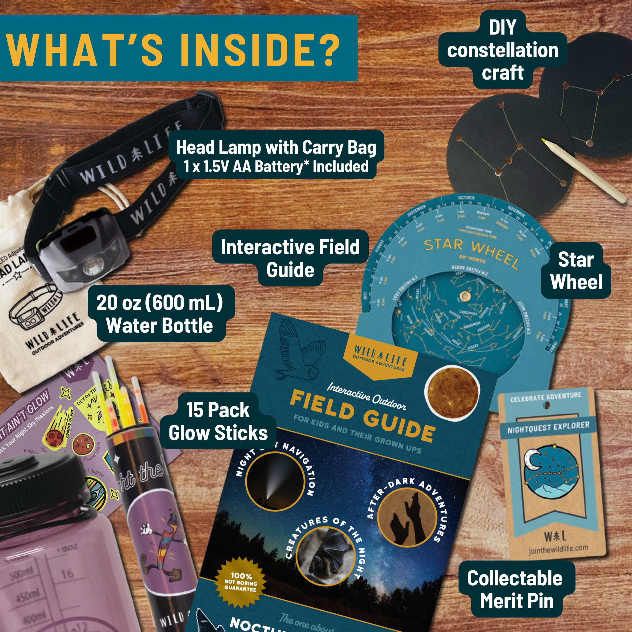 Wild Life Outdoor Adventures - Wholesale Toy Set - Kids - Night Quest Voyager Adventure Kit2